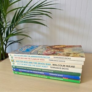 Doctor Who Target Paperback Lot (7 Books) | 1970s–1980s | Vintage Sci-Fi